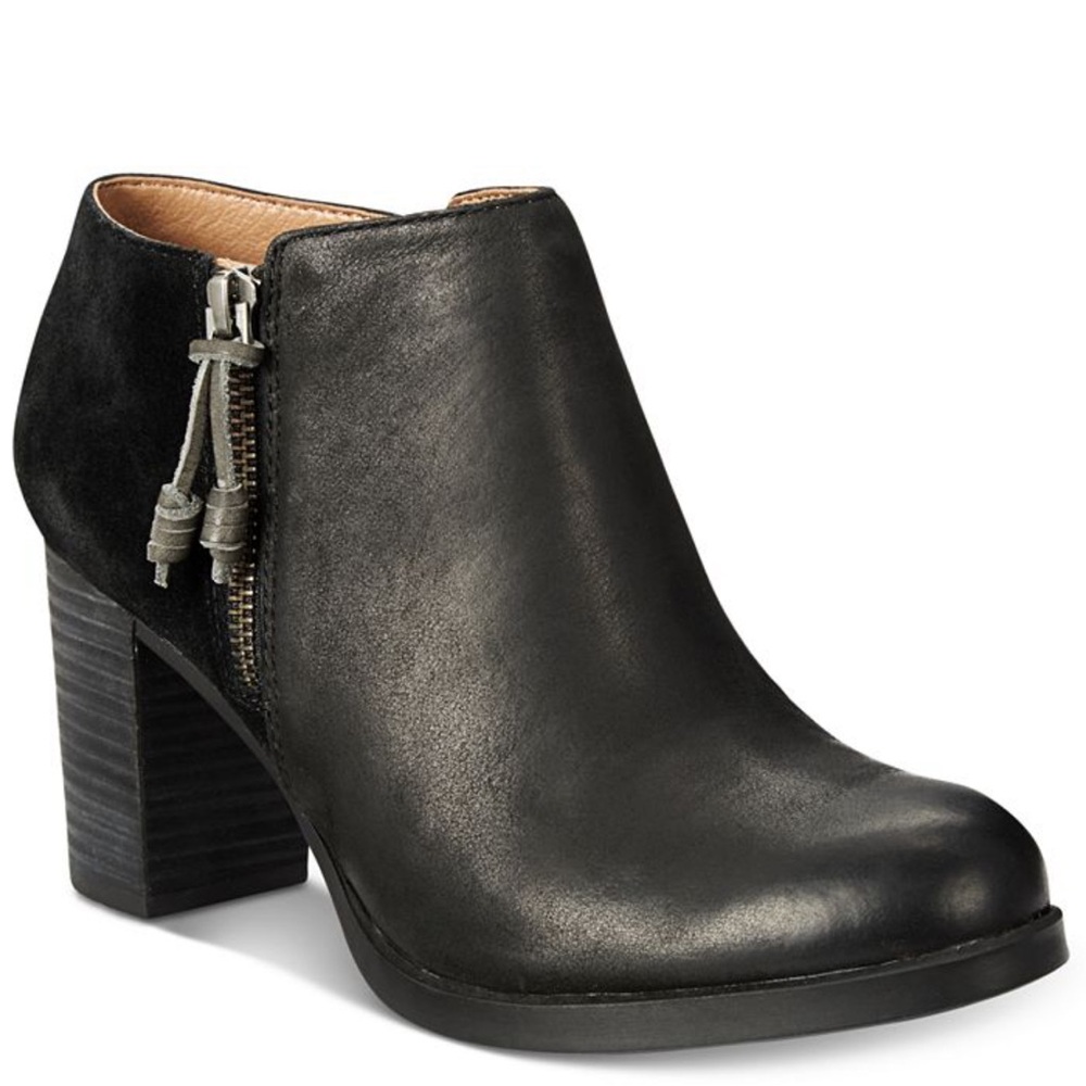 NEW $140 Sperry Dasher Lille Black leather ankle bootie women size 8.5